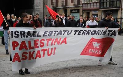 "Palestinarren alde kaleak hartzeko unea da", aldarrikatu du Kontseilu Sozialistak