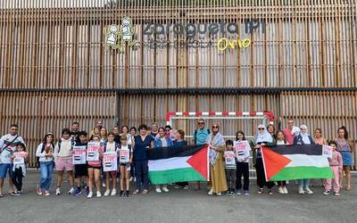 Orioko ikastetxeek Palestinaren aldeko elkarretaratzeak deitu dituzte biharko