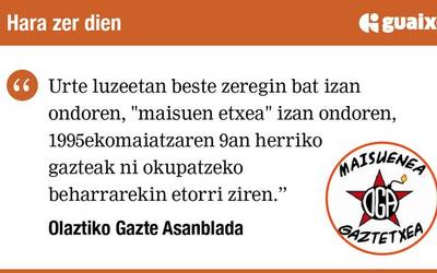 Maisuenea: maiatzak 10, data gorde!
