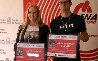 June Kintana eta Asier Martinez, 2024ko Nafarroako atleta onenak