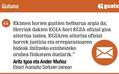 Herriari lotu,  egia askatu!