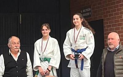 Itxaso Manzanas txapeldun kadete mailako Euskadiko Judo Txapelketan