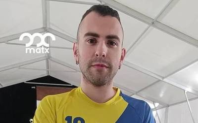 Leizaran eskubaloi taldeko jokalariak abilezia jokoan