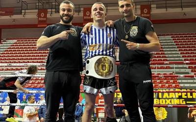 Aitor Andreuk Euskadiko Kick Boxing Txapelketan neoprofesionaletako gerrikoa irabazi du