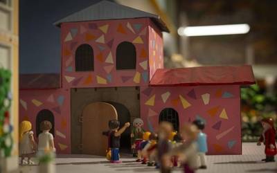 Urduña hiria Playmobil eskalan