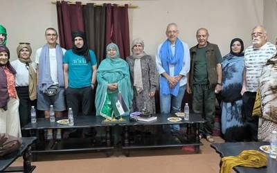 Saharar herriarekin duten lankidetzaz bilkura egin dute egunotan han izan diren ordezkari politikoek