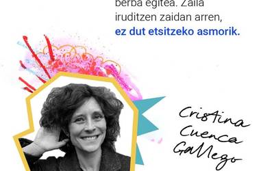 Cristina Cuenca Gallego: "Lortu nahi dut euskaraz berba egitea eta ez dut etsitzeko asmorik"