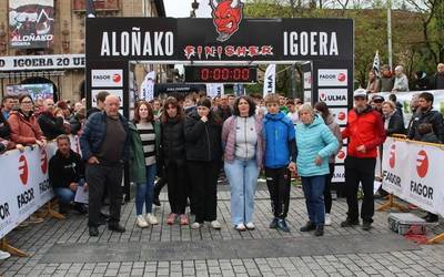 Aloñako Igoera: irteerako eta helmugako argazkiak