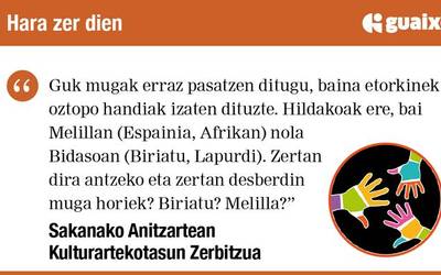 Migrazio politika hiltzaileen gainetik, itota hiltzera arriskatuz, aukera baten bila