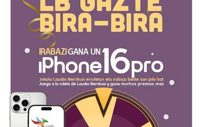 16 eta 30 urte bitartean badituzu, Laudio Berrikusiren LB GAZTE BIRA-BIRA kanpaina berrian parte har dezakezu