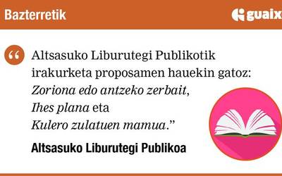 Irakurketa proposamen hauekin gatoz