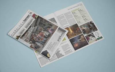 Kalean da Aiaraldea Hemen hamabostekariaren ikasturteko azken zenbakia, jaiei buruzko gehigarri eta guzti