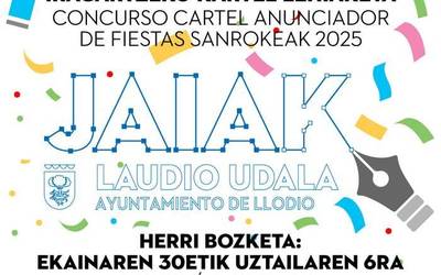 Astelehenetik eta uztailaren 6ra arte laudioarrek Sanrokeen irudia aukeratu ahal izango dute euren gogokoenari bozka emanez