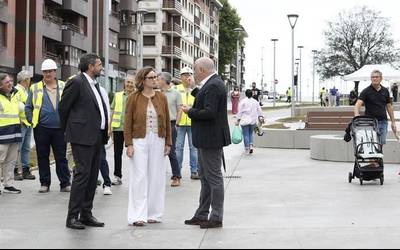 Uda amaitzean amaituko dituzte Avanzadako bulebar berriko lanak Leioan