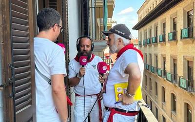 Sanferminei errepasoa, Ion Orzaiz eta Martxelo Diaz kazetariekin