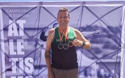 Alberto Rebollok brontzezko hiru domina lortu ditu Egokitutako Espainiako Atletismo Txapelketa Absolutuan