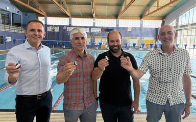 Bergara, EAEko lehen herria igerilekurako 'Nagi Tag' deritzon "sistema berritzailea" ezartzen
