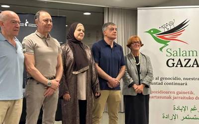 Umezurtz geratu diren haurrei eskolak ziurtatzeko 41.000 euro bideratuko ditu Salam Gaza erakundeak