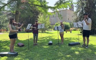 Lau bergarar Euskal Herriko Gazte Orkestran