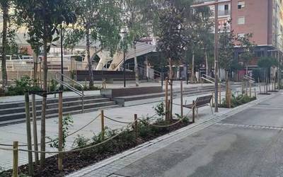 Astrabuduko Josu Murueta plazako lanak bukatutzat eman ditu Erandioko Udalak