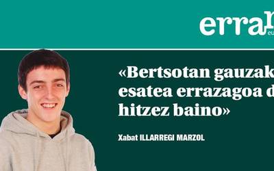 Nahi duzun neurrian eta doinuan