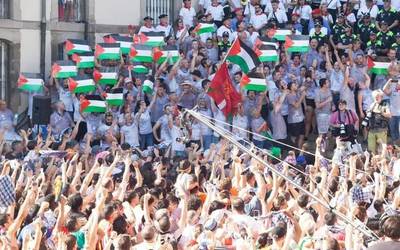 Palestinaren aldeko aldarria izango da San Migelgo balkoian