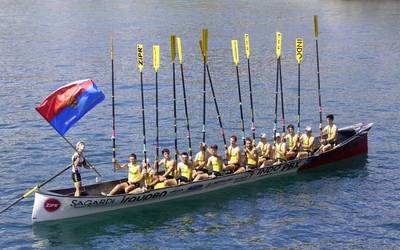 Orioko gizonek zazpigarren bandera eskuratu dute Hondarribian