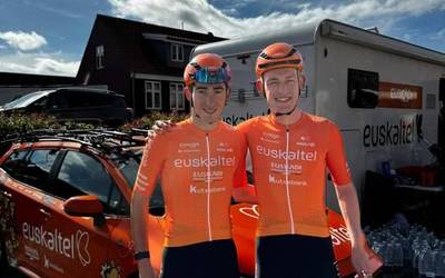 Aitor Agirrek debuta egin du gaur Euskaltel-Euskadi txirrindularitza taldearekin