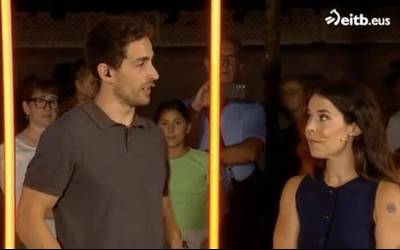 Ane Arruti eta Martxel Alday arraunlariak elkarrizketatu dituzte 'Donostiako Aste Nagusia 2025' saioan