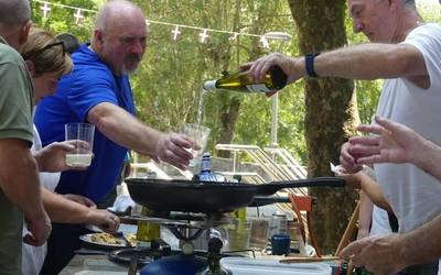 [ARGAZKI GALERIA] Paella eta marmitako txapelketak Mallabian, jaietako azken egunean