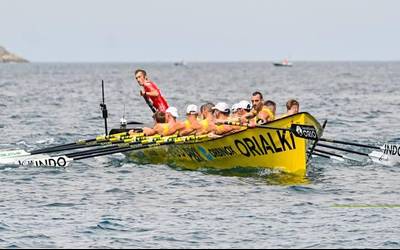 Hamabigarrengoz irabazi du Oriok Zarauzko ikurrina