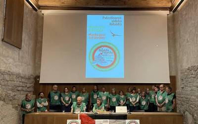 'Ibaitik Itsasora', Palestinaren aldeko martxa antolatzeko bilera, bihar, Larraintzarren