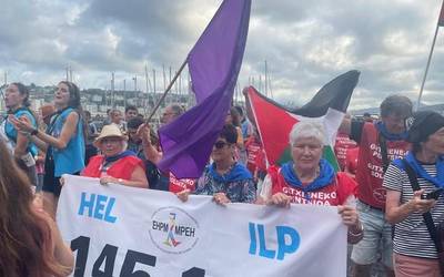 Debagoieneko pentsiodunak Donostiako eta Bilboko Aste Nagusian izan dira eskubideak aldarrikatzen