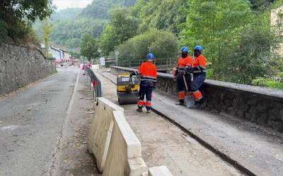Aurrera doaz Antzuola-Bergara eta Torreauzo-Usako bidegorrien lanak