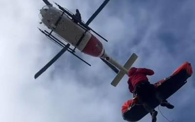 Istripua izandako mendizale bat erreskatatu dute Udalatxen