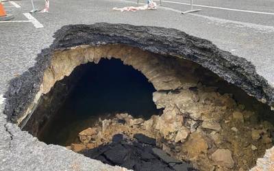 Gaur hasiko dituzte San Migel kalean hondoratutako eremua konpontzeko lanak