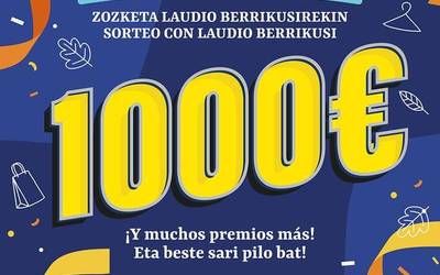 1.000 euroko zozketa berria Laudio Berrikusi aplikazioarekin
