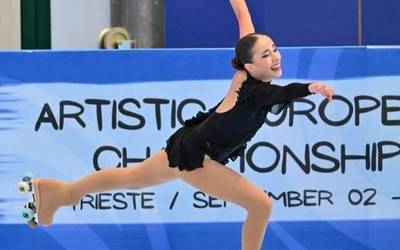Ibone Suarez txapeldunorde Europako Patinaje Artistikoko Txapelketan