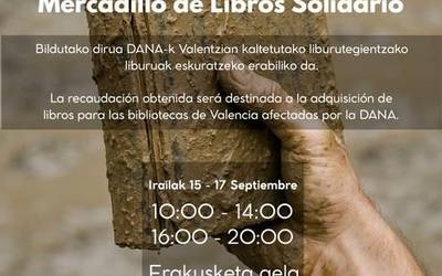 Liburuen merkatu solidarioa Leioara bueltatuko da irailaren 15etik 17ra