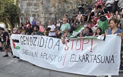 "Kaleetan Palestinaren alde presioa egiteko helburuarekin abiatu da Ibaitik Itsasora martxa"