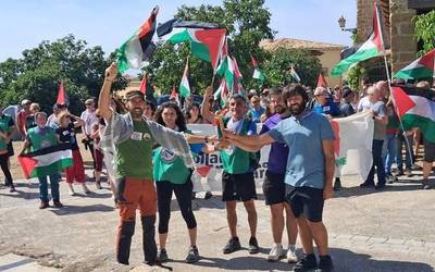 Palestinaren aldeko elkartasun martxa bihar ailegatuko da eskualdera