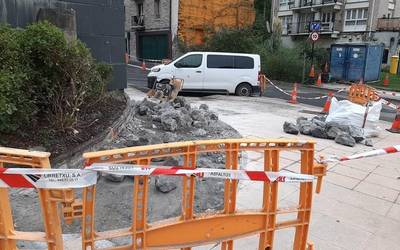 Bergarako San Antonioko biribilgunetik Urteaga kalearen amaierarainoko bidegorriko lanekin hasi dira