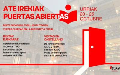 Ate irekiak: bisita gidatuak Foru Liburutegian