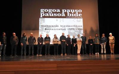 ‘Gogoa pauso, pausoa bide’ dokumentala eta lekukoen elkarrizketak Interneten ikus daitezke orain