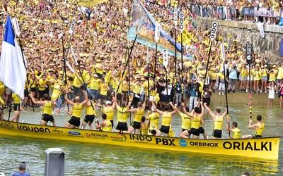 Kontxako Banderako hiru momentu, irudietan