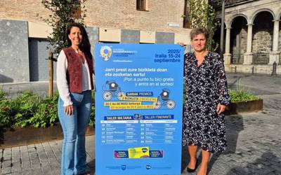 Bizikleta puntuan jartzeko aukera eskainiko dute bihar plazan