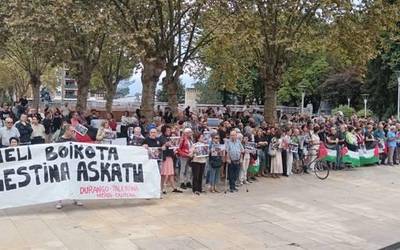 Palestinaren aldeko mobilizazioa barikuan, Durangon