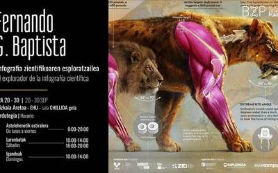 Fernando G. Baptista bilbotarraren lanaren erakusketa ikusgai dago Bizkaia Aretoan