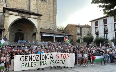 [BIDEOA] Eguenero egingo dituzte Palestinaren aldeko elkarretaratzeak Elorrion