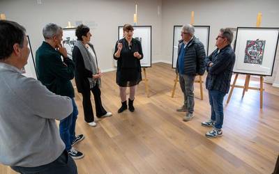 Txiki eta Otaegiren omenezko margolanak, Olaso dorrean